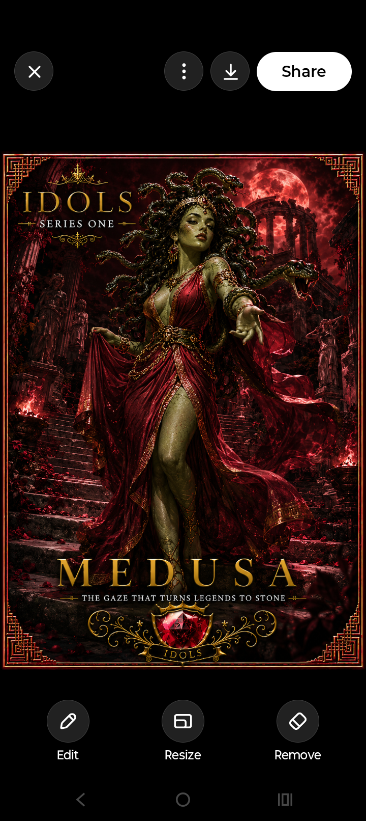 Medusa card artwork